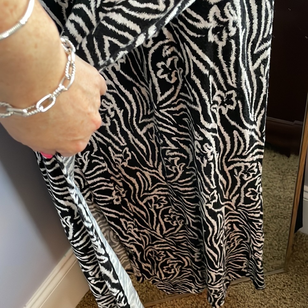 NWOT 🦓Rebecca Taylor 🦓 Zebra Lily Printed Dress - Picture 7 of 7